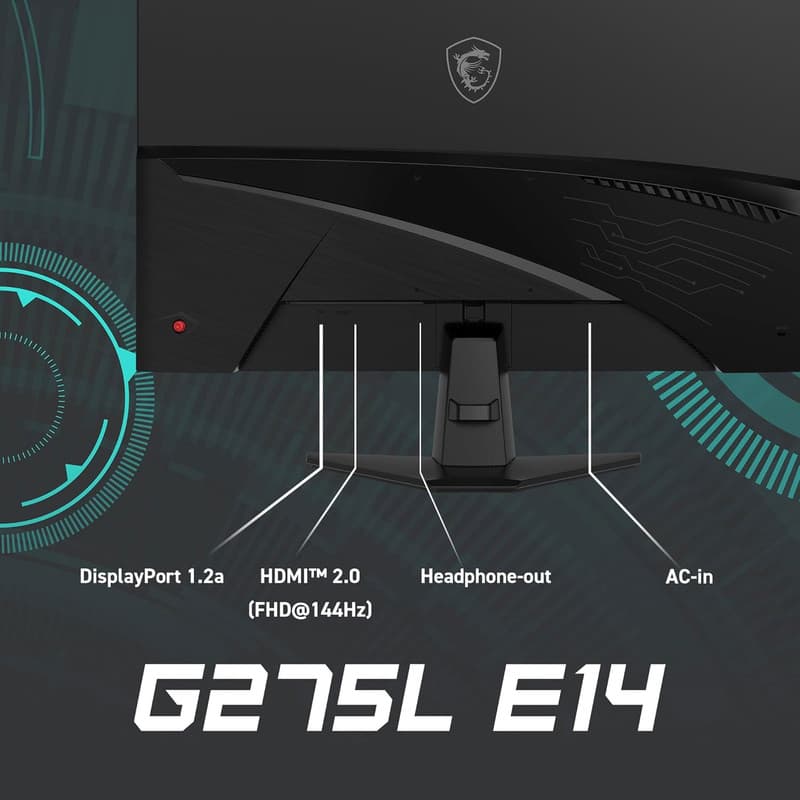 مانیتور گیمینگ 27 اینچ ام اس آی مدل G275L E14 — تصویر ۴