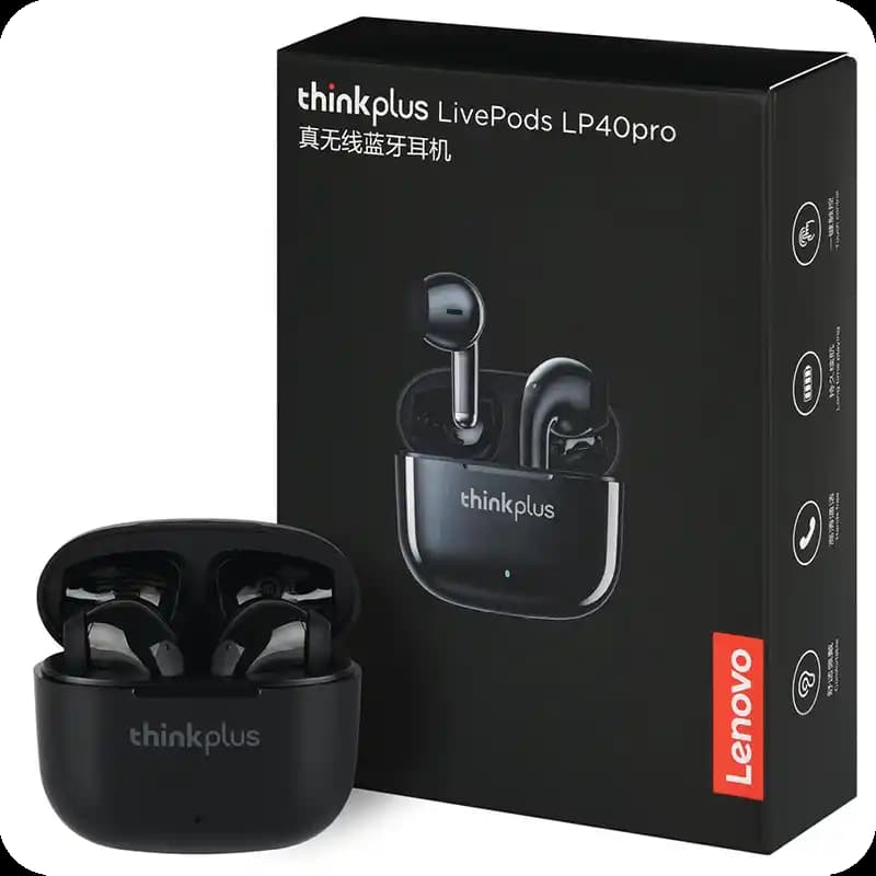 هدفون بلوتوثی لنوو مدل Thinkplus LivePods LP40pro — تصویر ۱۱