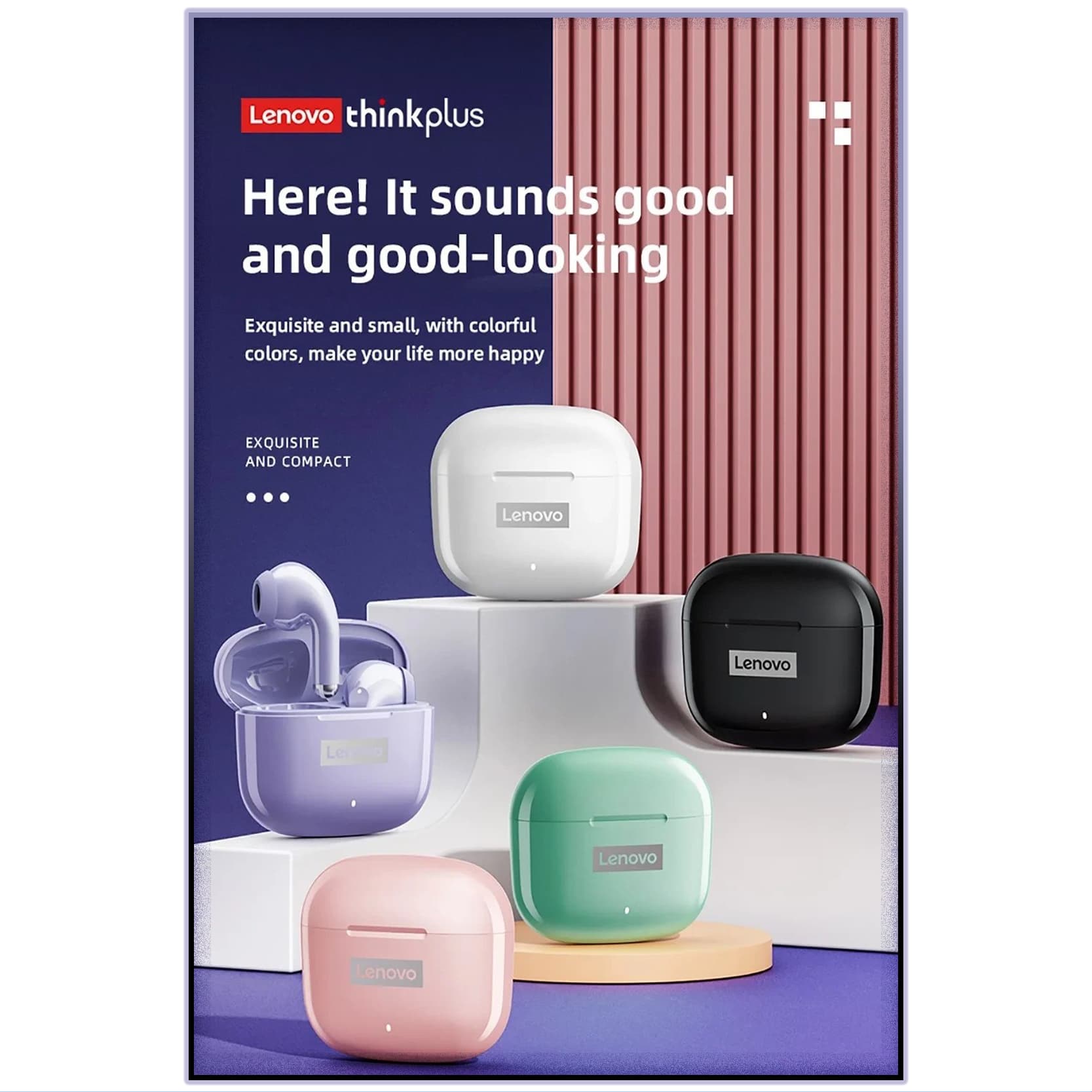 هدفون بلوتوثی لنوو مدل Thinkplus LivePods LP40pro — تصویر ۹