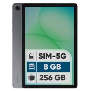تبلت 11 اینچ سامسونگ مدل Galaxy Tab A11 Plus 5G، ظرفیت 256 گیگابایت و رم 8 گیگابایت، قابلیت پشتیبانی از سیم کارت، رزولوشن دوربین 8 مگاپیکسل