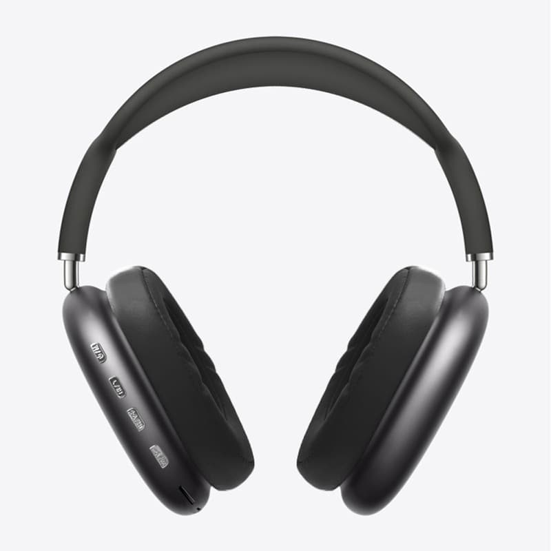 هدفون بلوتوثی مدل P9، درگاه شارژ USB Type-C، دارای کلیدهای کنترل پخش موسیقی و تماس — تصویر ۹