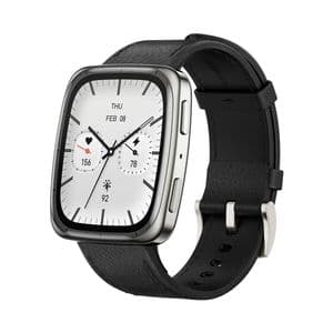 ساعت هوشمند 43 میلی متری امیزفیت مدل Active 2 Square با بند چرمی