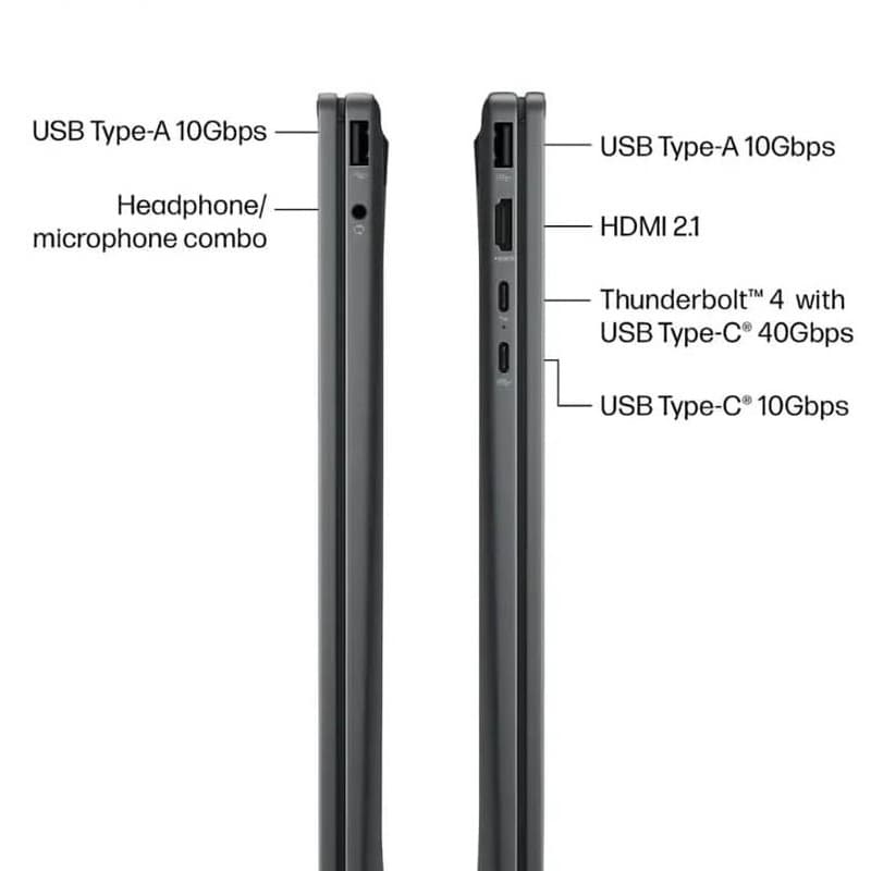 لپ تاپ 16 اینچی اچ‌ پی مدل OmniBook X 16-aw0033dx-Core Ultra 7 255H-RTX4050 6GB-32GB DDR5 5600MHz-2TB SSD-OLED-Touch-Backlit-W — تصویر ۵