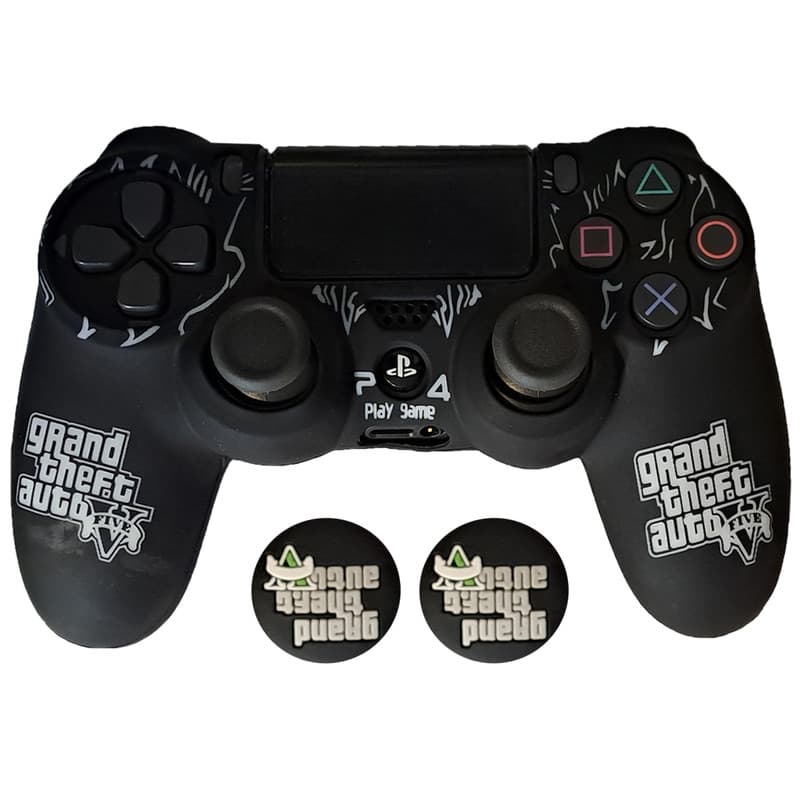 محافظ دسته پلی استیشن 4 مدل GTA PS4093 به همراه روکش آنالوگ — تصویر ۲
