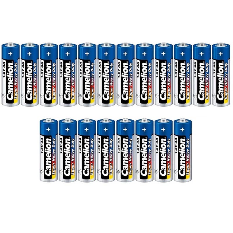 باتری قلمی کملیون مدل Super Heavy Duty بسته 20 عددی — تصویر ۵