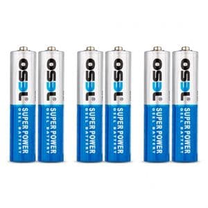 باتری نیم قلمی اوسل مدل Super Power R03P بسته ۶ عددی — تصویر ۶