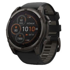 ساعت هوشمند 47 میلیمتری گارمین مدل Fenix 8 Solar Sapphire با بند سیلیکونی