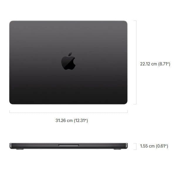 لپ تاپ 14.2 اینچی اپل مدل MacBook Pro MGDU4 2026 LLA-M5 Max-36GB RAM-2TB SSD — تصویر ۳