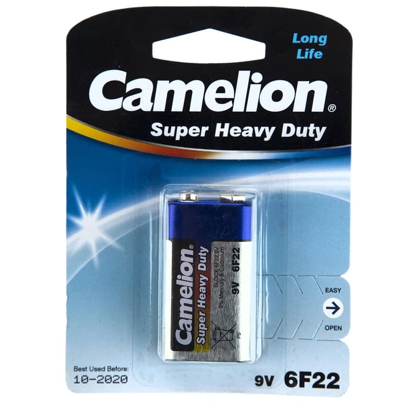 باتری کتابی کملیون مدل Super Heavy Duty 6F22 — تصویر ۱۰