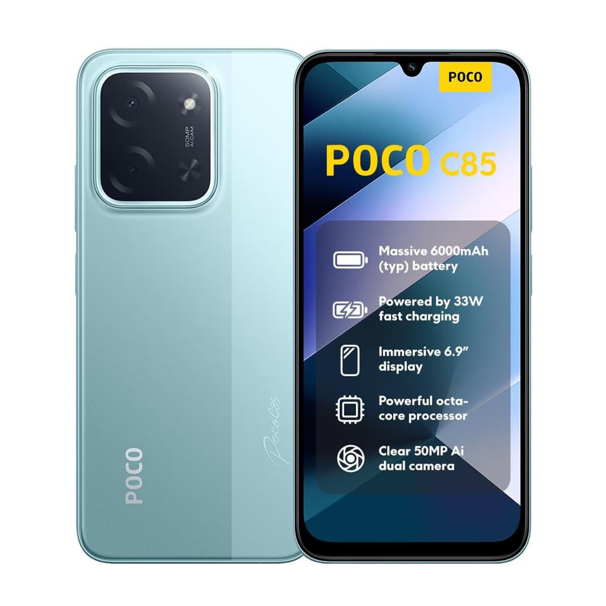 گوشی موبایل پوکو مدل C85 4G ظرفیت 128 گیگابایت رم 6 گیگابایت