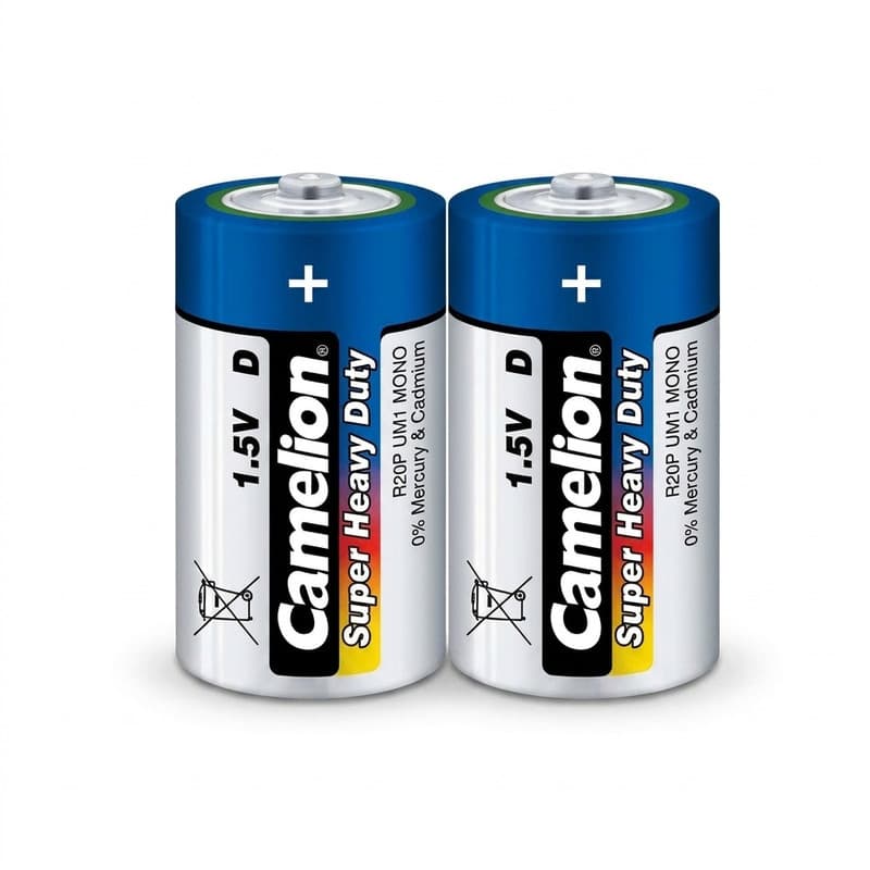 باتری بزرگ D کملیون مدل Super Heavy Duty بسته 2 عددی — تصویر ۴
