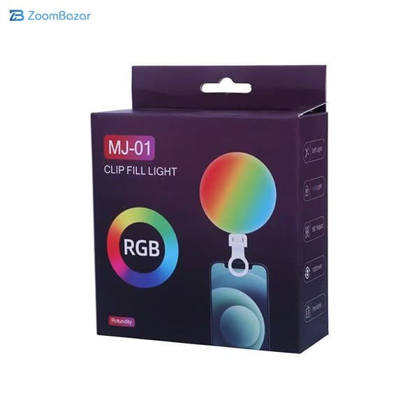 نور ثابت ال ای دی مدل MJ-01 RGB — تصویر ۹