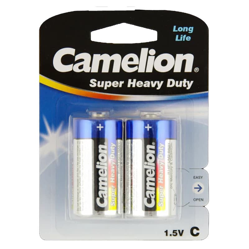 باتری متوسط C کملیون مدل Super Heavy Duty بسته 2 عددی — تصویر ۴