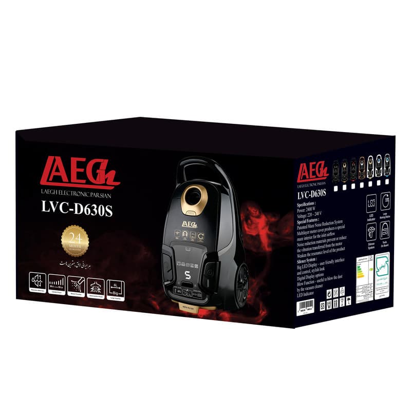 جاروبرقی 2800 وات لایق مدل LVC-D630S — تصویر ۲