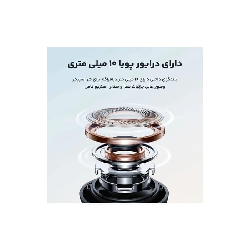 هندزفری آیرون ایکس مدل RM-710 با نویز کنسلینگ میکروفون (ENC)، اتصال از طریق جک 3.5 میلی متری صدا — تصویر ۵
