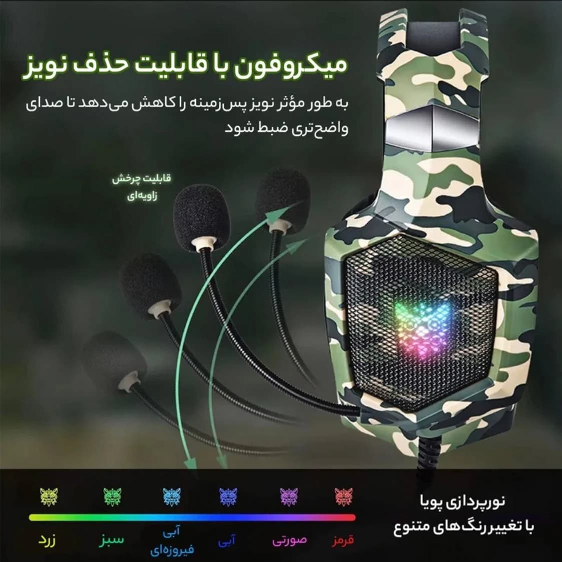 هدست مخصوص بازی اونیکوما مدل K8 — تصویر ۸