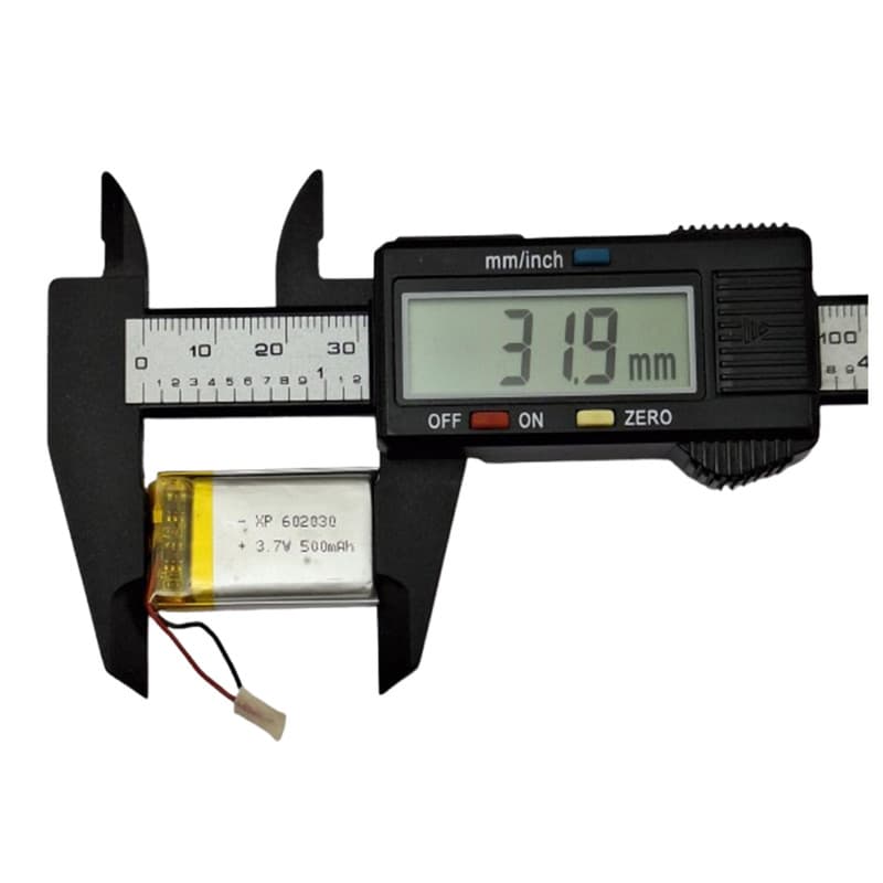 باتری لیتیومی قابل شارژ مدل XP-602030 ظرفیت 500 میلی‌ آمپر ساعت — تصویر ۲