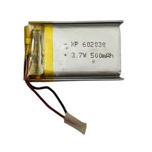 باتری لیتیومی قابل شارژ مدل XP-602030 ظرفیت 500 میلی‌ آمپر ساعت