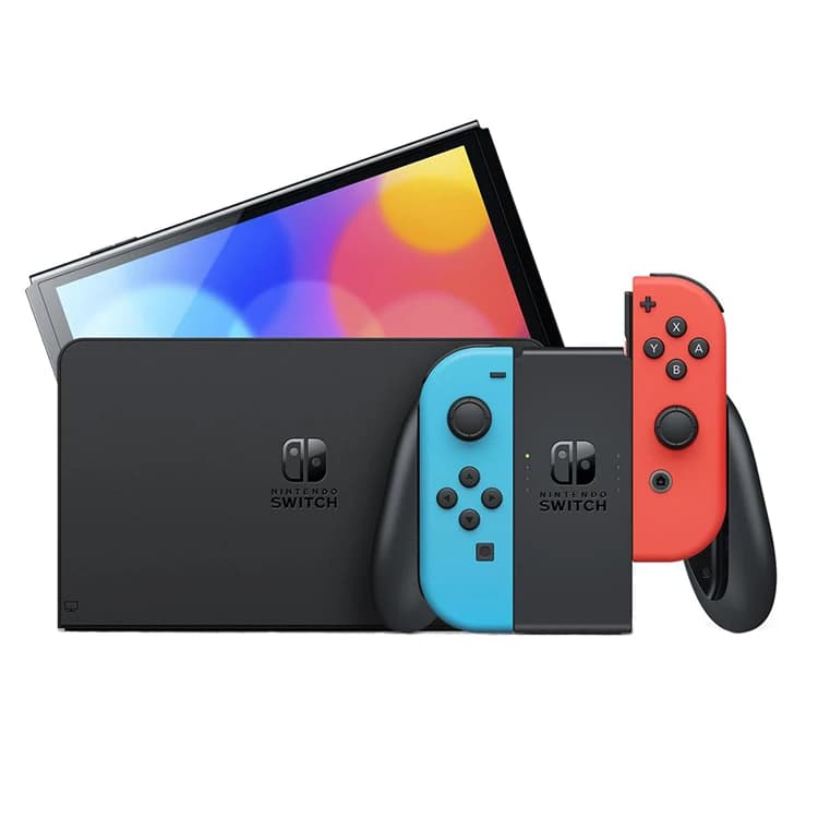 کنسول بازی هیبریدی نینتندو مدل Switch - OLED Neon Blue and Neon Red ظرفیت 64 گیگابایت — تصویر ۶