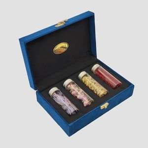 زعفران کادویی عاقله - 1.5 گرم به همراه هل - 10 گرم به همراه گل محمدی - 6 گرم به همراه گلبرگ - 1.5 گرم