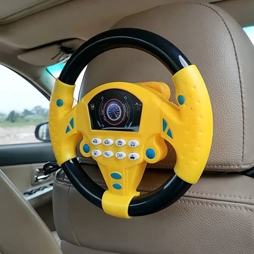 اسباب بازی فرمان ماشین موزیکال چسبونکی