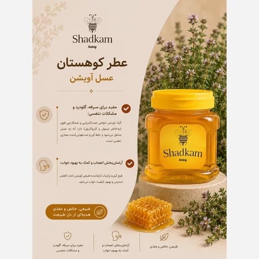 عسل آویشن لرستان 1 کیلویی