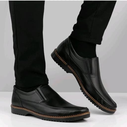 کفش مردانه چرم کلاسیک لژدار