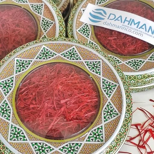 زعفران نگین اتویی یک مثقالی داهمان پک 5 و 10 عددی