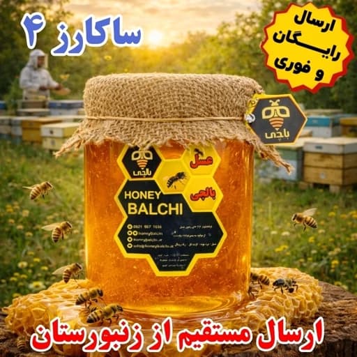 عسل طبیعی ویژه بالچی با تنوع گیاهی بالا (1 کیلوگرم)( از زنبوردار نمونه و ارسال رایگان)