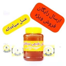 عسل طبیعی سیاهدانه خام 1 کیلویی سبلان(مستقیم از زنبوردار) — تصویر ۳