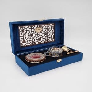 زعفران کادویی عاقله - 3 گرم به همراه قوری و هاون — تصویر ۶