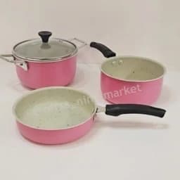 سرویس قابلمه کودک چیکو 4پارچه جنس تفلون کیفیت مناسب در 4 رنگ بندی — تصویر ۳