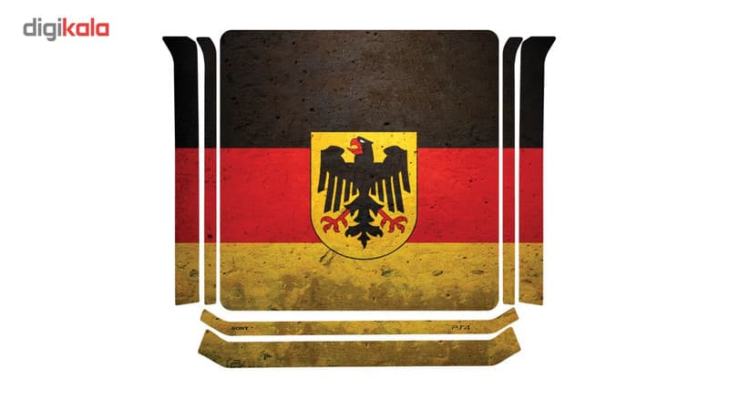 برچسب افقی پلی استیشن 4 اسلیم گراسیپا طرح Germany — تصویر ۴