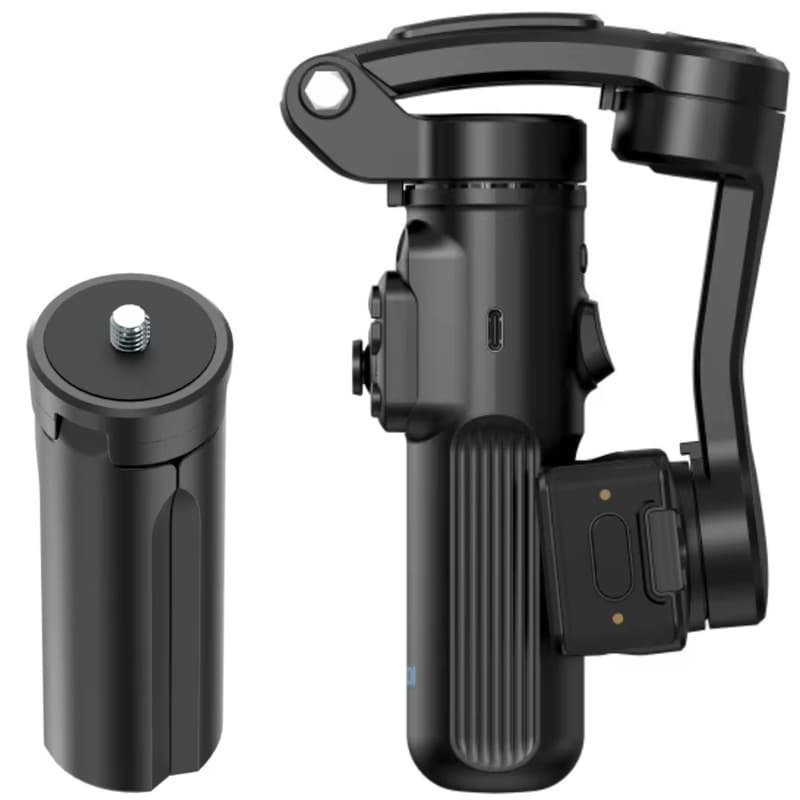 گیمبال و استابیلایزر هوشمند توکی مدل M03 AI 3-Axis به همراه دوربین دنبال کننده و میکروفون و فلش — تصویر ۵