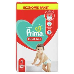 پوشک کودک پریما مدل شورتی سایز 4 بسته 46 عددی