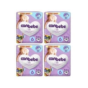 پوشک بچه جان به به مدل JUMBO PAKET سایز 6 چهار بسته 18 عددی
