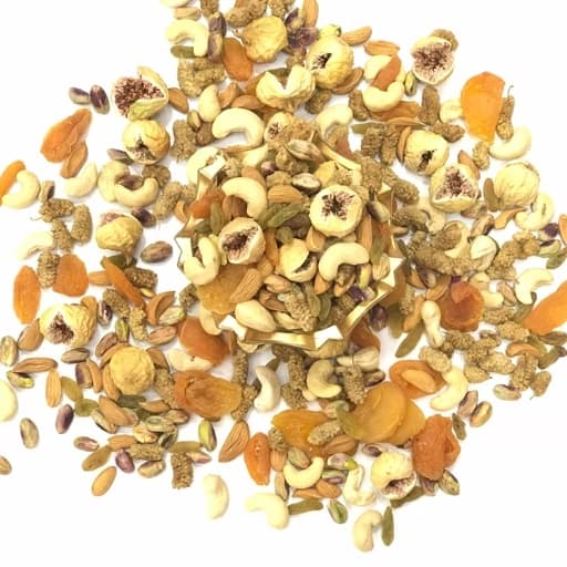 آجیل شیرین با برگه زرد آلو 100گرمی