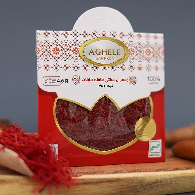 زعفران پاکتی سنتی عاقله - 4.608 گرم — تصویر ۴