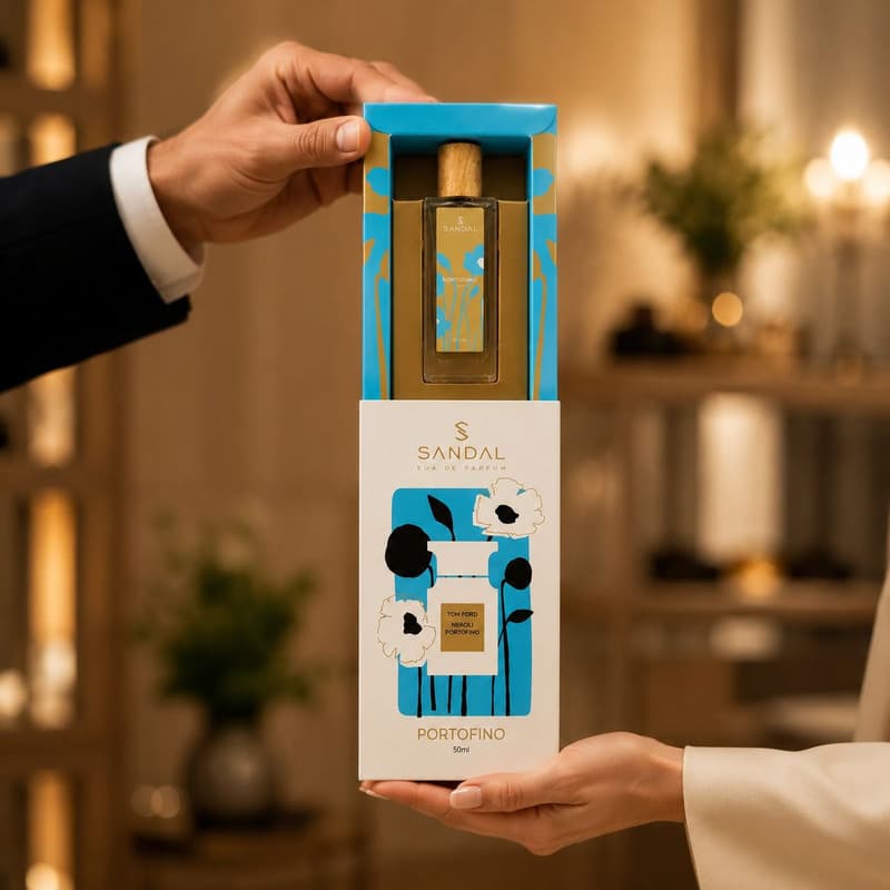 ادو پرفیوم مردانه صندل مدل tomford portofino با رایحه خنک حجم 50 میلی لیتر — تصویر ۳