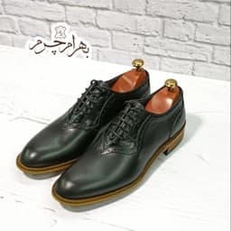 کفش مردانه مجلسی چرم طبیعی مشکی مدل ژرژ — تصویر ۳