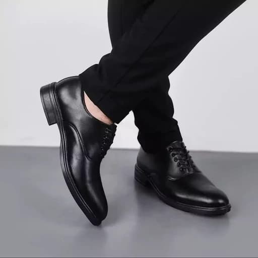 کفش مردانه چرم مجلسی رویال بندی ساده — تصویر ۲