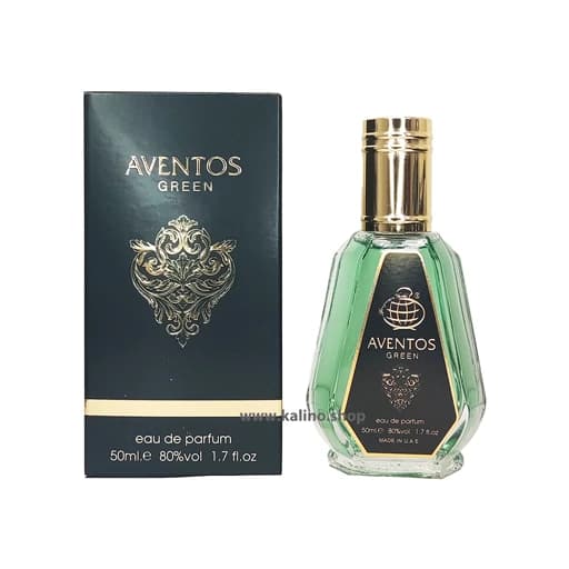 ادکلن مردانه کرید اونتوس سبز فراگرنس ورد حجم 50 میل | Fragrance World Green Aventus