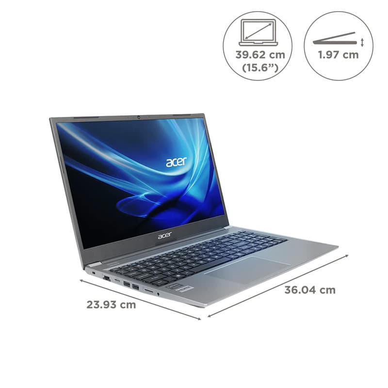 لپ تاپ 15.6 اینچ ایسر مدل Aspire Lite AL15-41-Ryzen 5 7430U-24GB DDR4 3200MHz-1TB SSD-IPS - کاستوم شده — تصویر ۵