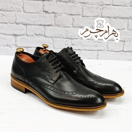 کفش مردانه مجلسی شیک چرم طبیعی مدل ویلسون زیره نچرال