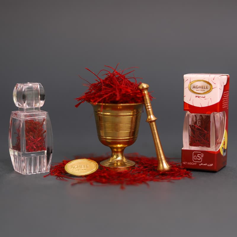 زعفران آذین درجه یک عاقله - 1 گرم — تصویر ۵