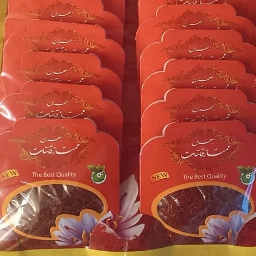زعفران سرگل و نگین قائنات نیم مثقالی پک 10 عددی — تصویر ۲