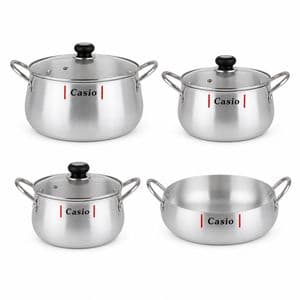 سرویس قابلمه و تابه روحی هشت پارچه کاسیو مدل K52465