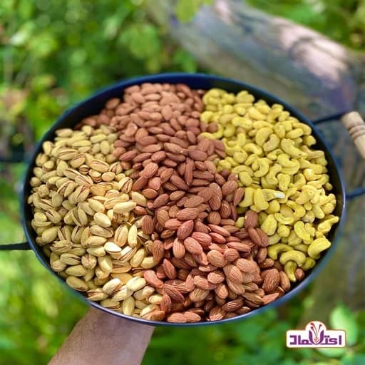 آجیل سه مغز زعفرانی یک کیلویی اعتماد ویژه و تازه