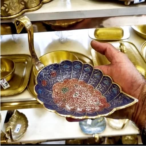 آجیل خوری برنجی هندی یا شکلات خوری برنجی مدل مینا در سه رنگ آجیل خوری برنز شکلات خوری برنز مناسب استفاده وقابل شستشو