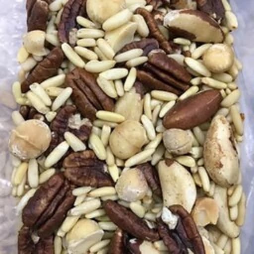 اجیل 4 مغز شاهانی (ماکادمیا ، پیکان، بادام برزیلی ،مغز چلغوز) 250گرم — تصویر ۲
